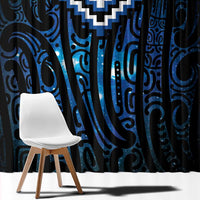 New Zealand Matariki Window Curtain Galaxy Poutama Motifs