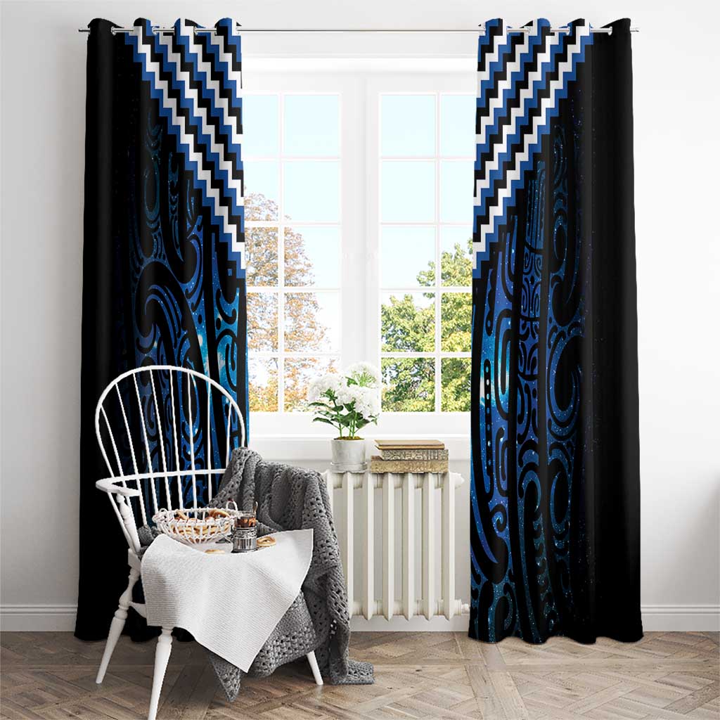 New Zealand Matariki Window Curtain Galaxy Poutama Motifs