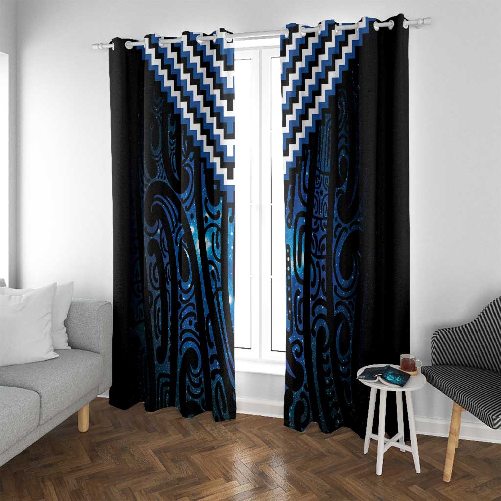 New Zealand Matariki Window Curtain Galaxy Poutama Motifs