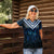 New Zealand Matariki Women Polo Shirt Galaxy Poutama Motifs