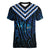 New Zealand Matariki Women V-Neck T-Shirt Galaxy Poutama Motifs