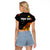 Personalised PNG Hunters Rugby Raglan Cropped T Shirt Palm Trees Simple LT7 - Polynesian Pride
