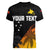 Personalised PNG Hunters Rugby Women V Neck T Shirt Palm Trees Simple LT7 - Polynesian Pride