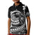 Polynesian Plumeria Kid Polo Shirt Ride The Waves - Black LT7 Kid Black - Polynesian Pride