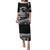 Polynesian Plumeria Puletasi Ride The Waves - Black LT7 Long Dress Black - Polynesian Pride