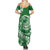 Polynesian Plumeria Summer Maxi Dress Ride The Waves - Green LT7 - Polynesian Pride