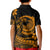 Polynesian Plumeria Kid Polo Shirt Ride The Waves - Orange LT7 - Polynesian Pride