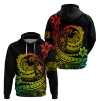 Polynesian Plumeria Hoodie Ride The Waves Reggae LT7 - Polynesian Pride