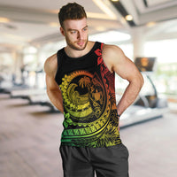 Polynesian Plumeria Men Tank Top Ride The Waves - Reggae LT7 - Polynesian Pride