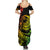 Polynesian Plumeria Summer Maxi Dress Ride The Waves - Reggae LT7 - Polynesian Pride