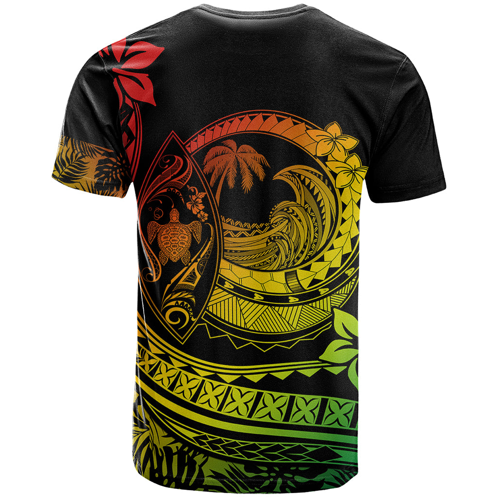 Polynesian Plumeria T Shirt Ride The Waves Reggae LT7 - Polynesian Pride