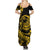 Polynesian Plumeria Summer Maxi Dress Ride The Waves - Yellow LT7 - Polynesian Pride