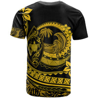 Polynesian Plumeria T Shirt Ride The Waves Yellow LT7 - Polynesian Pride
