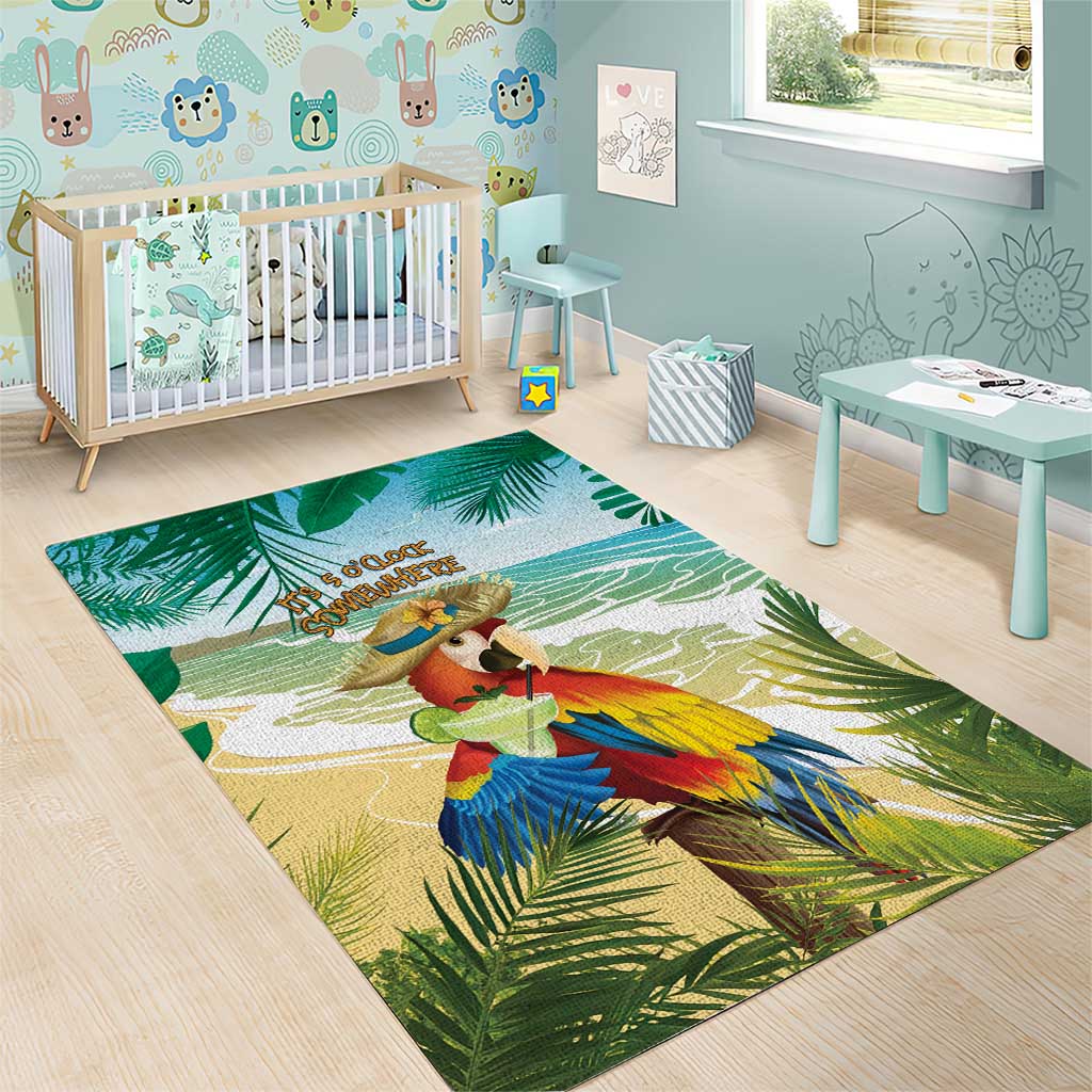 Aloha Hawaii It's 5 o'clock Somewhere Area Rug - Polynesian Pride