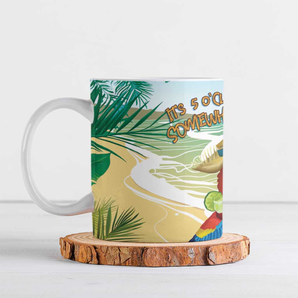 Aloha Hawaii It's 5 o'clock Somewhere Ceramic Mug - Polynesian Pride