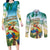 Aloha Hawaii It's 5 o'clock Somewhere Couples Matching Long Sleeve Bodycon Dress and Long Sleeve Button Shirt - Polynesian Pride