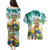 Aloha Hawaii It's 5 o'clock Somewhere Couples Matching Puletasi and Hawaiian Shirt - Polynesian Pride