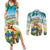 Aloha Hawaii It's 5 o'clock Somewhere Couples Matching Summer Maxi Dress and Long Sleeve Button Shirt - Polynesian Pride
