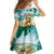 Aloha Hawaii It's 5 o'clock Somewhere Family Matching Off The Shoulder Long Sleeve Dress and Hawaiian Shirt - Polynesian Pride