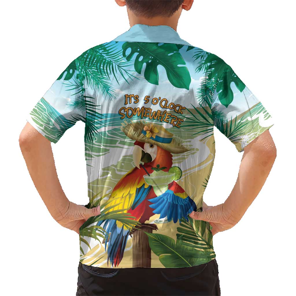 Aloha Hawaii It's 5 o'clock Somewhere Kid Hawaiian Shirt - Polynesian Pride