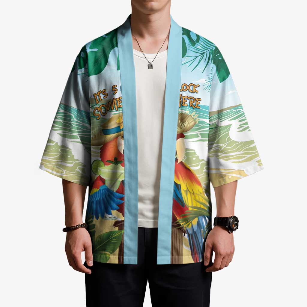 Aloha Hawaii It's 5 o'clock Somewhere Kimono - Polynesian Pride