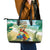Aloha Hawaii It's 5 o'clock Somewhere Leather Tote Bag - Polynesian Pride