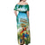 Aloha Hawaii It's 5 o'clock Somewhere Off Shoulder Maxi Dress - Polynesian Pride
