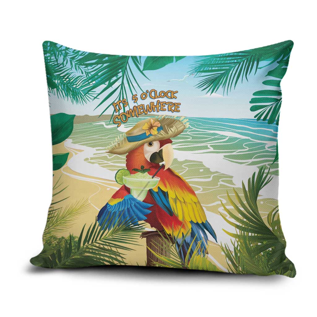 Aloha Hawaii It's 5 o'clock Somewhere Pillow Cover - Polynesian Pride
