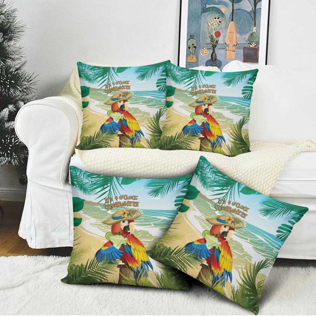 Aloha Hawaii It's 5 o'clock Somewhere Pillow Cover - Polynesian Pride