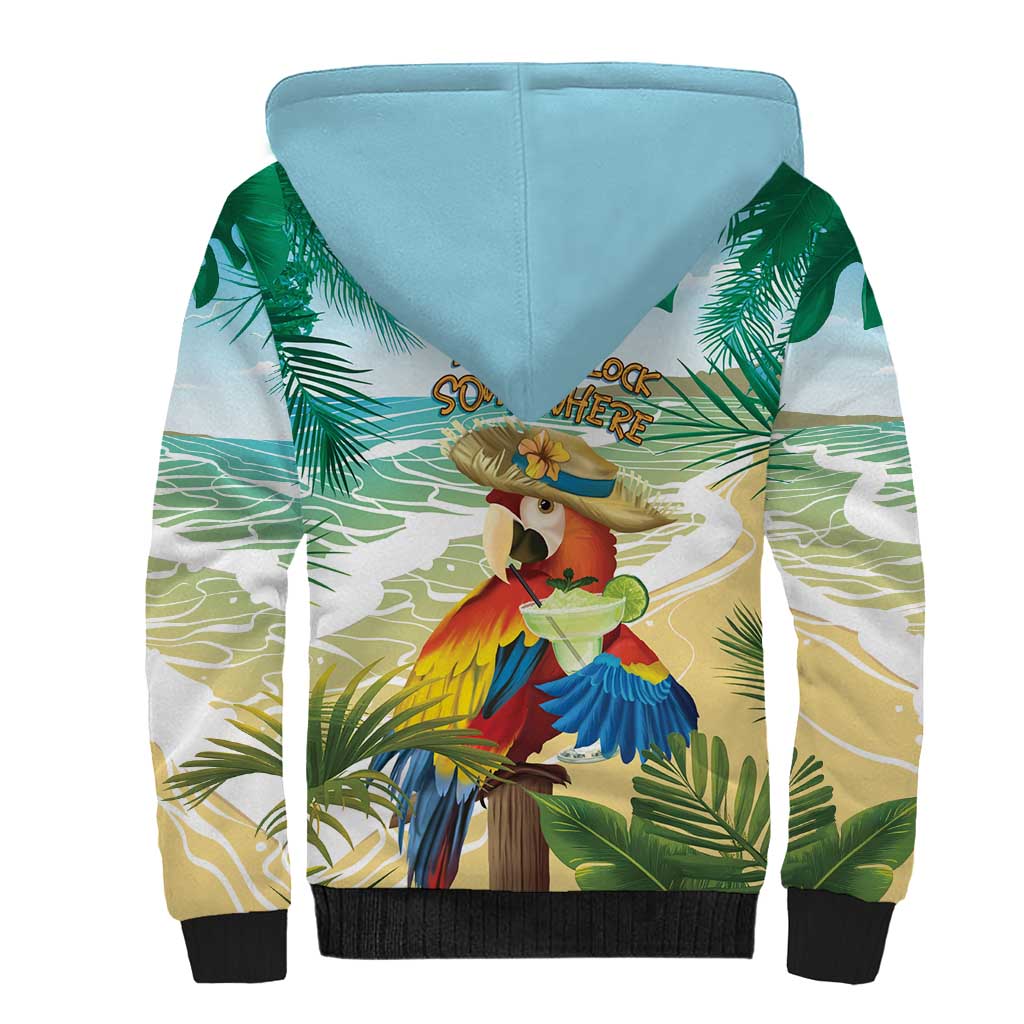 Aloha Hawaii It's 5 o'clock Somewhere Sherpa Hoodie - Polynesian Pride