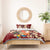 Crimson Red Tropical Christmas Hawaii Tapa Bedding Set Aloha Santa Drink Party - Polynesian Pride