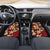 Crimson Red Tropical Christmas Hawaii Tapa Car Mats Aloha Santa Drink Party - Polynesian Pride