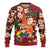 Crimson Red Tropical Christmas Hawaii Tapa Ugly Christmas Sweater Aloha Santa Drink Party - Polynesian Pride