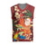 Crimson Red Tropical Christmas Hawaii Tapa Christmas Knitted V-Neck Vest Aloha Santa Drink Party - Polynesian Pride
