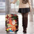 Crimson Red Tropical Christmas Hawaii Tapa Luggage Cover Aloha Santa Drink Party - Polynesian Pride
