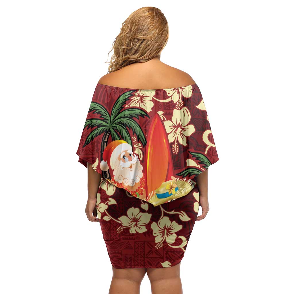 tropical christmas dress Christmas July Tropical Santa Claus Santa Claus A-Line Dress by gossiprag