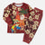 Crimson Red Tropical Christmas Hawaii Tapa Christmas Pajama Set Aloha Santa Drink Party - Polynesian Pride