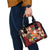 Crimson Red Tropical Christmas Hawaii Tapa Shoulder Handbag Aloha Santa Drink Party - Polynesian Pride