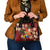 Crimson Red Tropical Christmas Hawaii Tapa Shoulder Handbag Aloha Santa Drink Party - Polynesian Pride