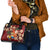 Crimson Red Tropical Christmas Hawaii Tapa Shoulder Handbag Aloha Santa Drink Party - Polynesian Pride