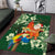 Moss Green Tropical Christmas Hawaii Tapa Area Rug Aloha Santa Drink Party - Polynesian Pride