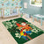 Moss Green Tropical Christmas Hawaii Tapa Area Rug Aloha Santa Drink Party - Polynesian Pride