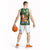 Moss Green Tropical Christmas Hawaii Tapa Basketball Jersey Aloha Santa Drink Party - Polynesian Pride