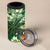 Moss Green Tropical Christmas Hawaii Tapa 4 in 1 Can Cooler Tumbler Aloha Santa Drink Party - Polynesian Pride