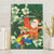 Moss Green Tropical Christmas Hawaii Tapa Canvas Wall Art Aloha Santa Drink Party - Polynesian Pride
