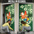 Moss Green Tropical Christmas Hawaii Tapa Door Cover Aloha Santa Drink Party - Polynesian Pride