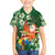 Moss Green Tropical Christmas Hawaii Tapa Family Matching Summer Maxi Dress and Hawaiian Shirt Aloha Santa Drink Party - Polynesian Pride