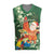 Moss Green Tropical Christmas Hawaii Tapa Christmas Knitted V-Neck Vest Aloha Santa Drink Party - Polynesian Pride