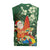 Moss Green Tropical Christmas Hawaii Tapa Christmas Knitted V-Neck Vest Aloha Santa Drink Party - Polynesian Pride