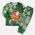 Moss Green Tropical Christmas Hawaii Tapa Christmas Pajama Set Aloha Santa Drink Party - Polynesian Pride